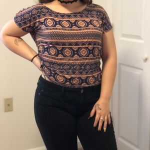 Aztec Crop Top